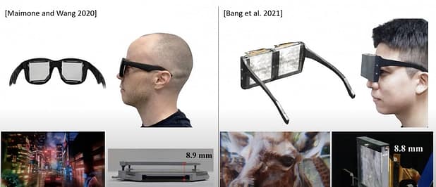 examples of other concepts of thin VR glasses