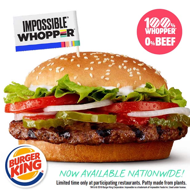 Burger King now offers an Impossible Whopper, while McDonald's teamed up with Beyond Meat to develop the McPlant.